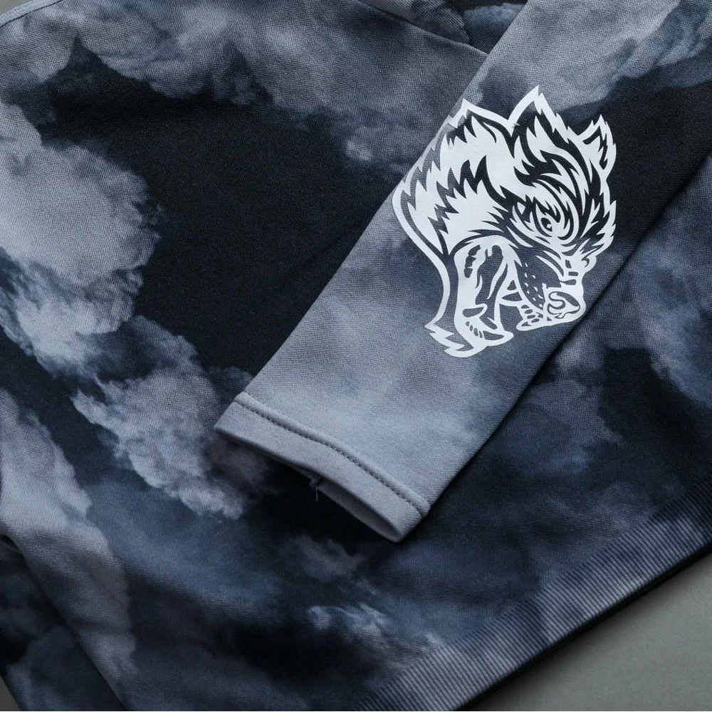 πΊ Darc Sport Everson Seamless Darc Blue ghost cloud long sleeve crop top SHE M - Picture 8 of 11